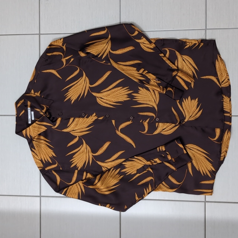 3/$25 Zara Silk-like Button Down Shirt